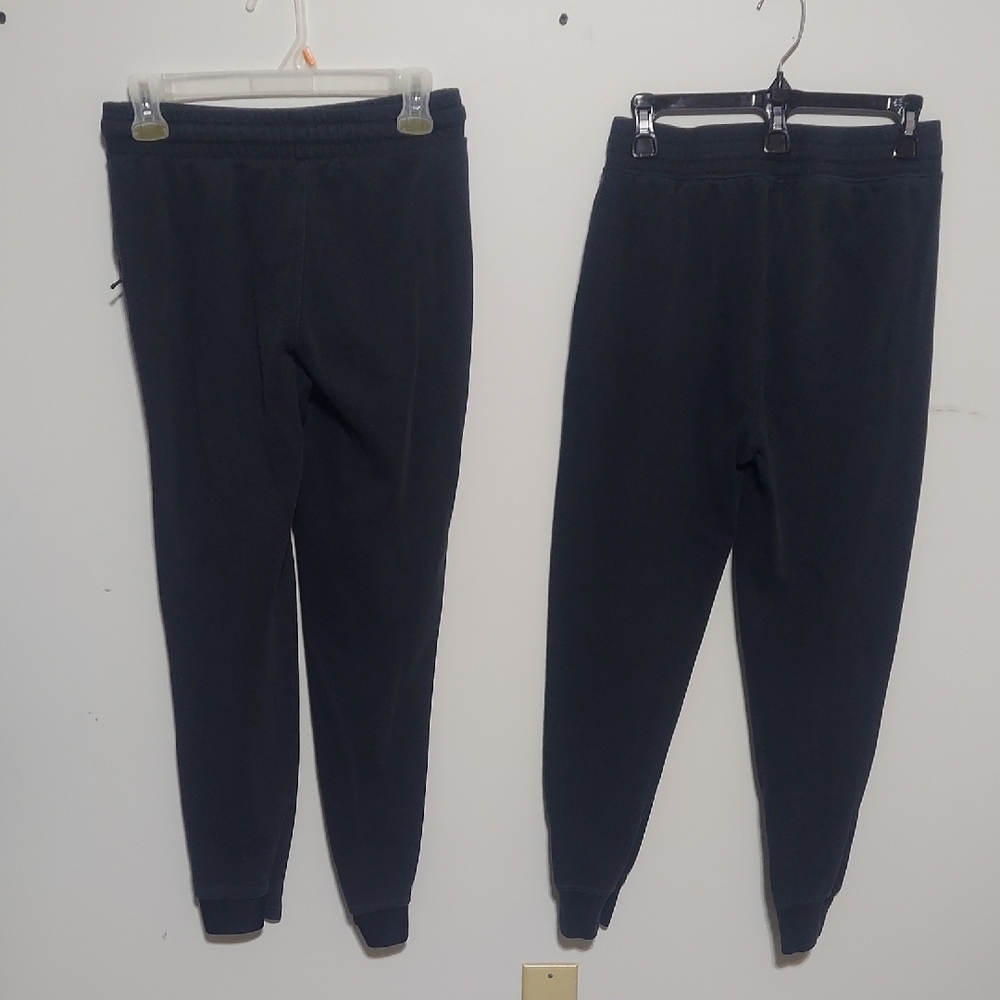 Lot of 2 Under Armour Kids Joggers Youth Large Black Fleece Athletic Pants GUC - Picture 5 of 11